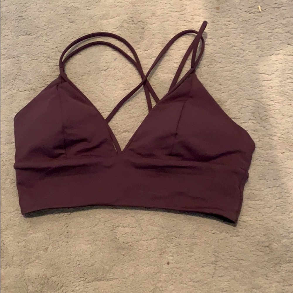 Maroon lululemon bra